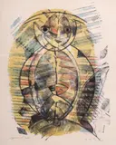 Max Ernst, Hibou-Arlequin, 1955, lithograph on River BFK paper