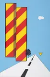 Allan D'Arcangelo, Yield, 1968, screenprint on wove paper