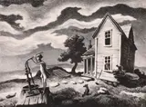The Farmer'S Daughter by Thomas Hart Benton, lithograph on paper, sold May 2026