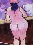 Bob Dylan, Woman In Red Lion Pub, giclee print on 350gsm Hahnemuhle Museum Etching paper