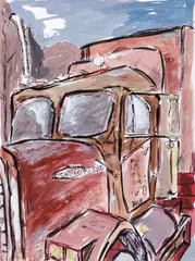 Bob Dylan, Truck, 2011, giclee print on Hahnemuhle museum etching paper