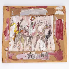 Untitled by Purvis Young, mixed media on found objects, sold May 2026