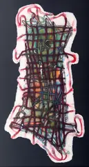 Elizabeth Murray, Wiggle Manhattan, 1992, lithograph on shaped handmade paper