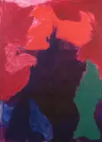 Jonathan Allmaier, Untitled (Pink Bumps), 2013, oil on canvas