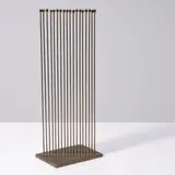 Val Bertoia, Sounding Hedge, 1993, 18 silicon-bronze tops, silicon-bronze rods, brass
