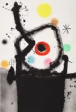 Joan Miró, LE REBELLE (The Rebel), 1967, color etching and aquatint with carborundum on Mandeure paper