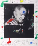 Joan Miró, Hommage A Picasso, 1975, lithograph on wove paper
