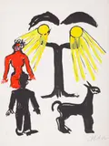 Alexander Calder, Cinema Ou Hommage A Man Ray, 1970, lithograph on paper