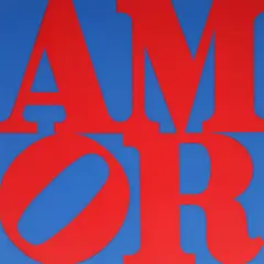 Robert Indiana, Amor, 1994, aquatint in colors on Rives BFK paper