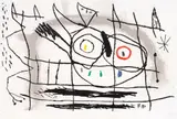 Joan Miró, COUPLE D'OISEAUX II (Couple of Birds II), 1966, etching and aquatint on Mandeure rag paper