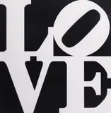 Robert Indiana, THE BOOK OF LOVE (Black White), screenprint on paper