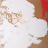 Andy Warhol, Santa Claus, 1981, screenprint in colors with diamond dust on Lenox Museum Board