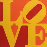 Robert Indiana, THE BOOK OF LOVE (Red Yellow Orange), 1996, screenprint on paper