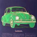 Andy Warhol, Volkswagen, 1985, screenprint on Lenox Museum Board