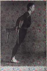 Merce Cunningham I by Andy Warhol, 1974, screenprint on Japanese gift wrapping paper, sold Feb 2026