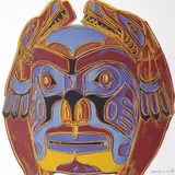 Andy Warhol, Northwest Coast Mask 380, 1986, screenprint in colors on Lenox Museum Board