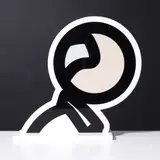 Julian Opie, Ian, 2017, screenprint on sprayed aluminum