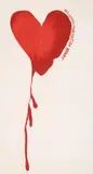 Jim Dine, Red Design For Satin Heart, 1968, etching on Arches paper