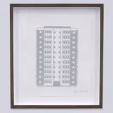 Julian Opie, Apartment 2, 2021, woodcut on Somerset Velvet 300 gsm paper