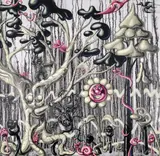 Kenny Scharf, Furungle (White), 2022, archival pigment ink print with silkscreened high gloss varnish and diamond dust on Innova