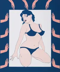 John Wesley, Maiden, 1965, screenprint on paper