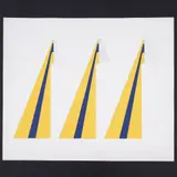 Gerald Laing, Triple, 1966, screenprint on paper