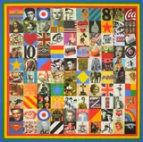 Peter Blake, 100 Sources Of Pop, 2014, screenprint with diamond dust, glitter, and glazes on paper