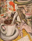 Red Grooms, No Gas Cafe