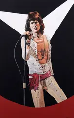Sandra Blumberg, Mick Jagger, 1970, oil on canvas