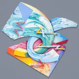 George Green, Untitled, 1986, acrylic on wood