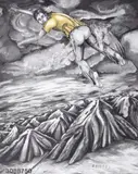 Jonathan Borofsky, I Dreamed I Could Fly No. 3088750, 1990, color lithograph with embossing on paper