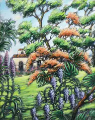 Gustavo Novoa, Summer House, acrylic on panel