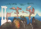 Roberto Matta, 5 P.M, 1975, etching and aquatint on wove paper