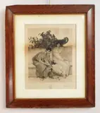 Eloquent Silence by Petrus Johannes Arendzen, engraving, after Sir Lawrence Alma-Tadema published by Leferve, offered Aug 2026