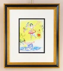 Swan Lake lithograph in colors by Marc Chagall, lithograph, offered Aug 2026