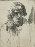 Gerald Brockhurst, Xenia, etching, 1923