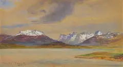 Frank Dillon, Tromsø Finmark (Norway), watercolor and gouache on paper, 1868