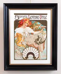 Alphonse Mucha, Bisquit Lefeure- Utile lithograph in color, lithograph