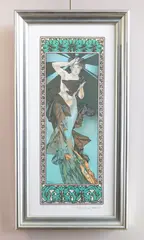Alphonse Mucha, Etoile du Matin (Morning Star) lithograph in color, lithograph