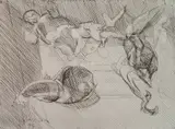Jacques Villon, Comme il Vous Plaira No. 1 (Cauchemar ou Reve), etching and drypoint, 1946