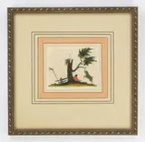 Resting Man and Goat/ Thomas Jefferson by George Washington Sully, watercolor and pen and ink on paper (double sided), matted and, offered Aug 2026