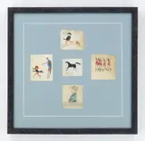 Untitled 5 by George Washington Sully, watercolor and pen and ink sketches mounted on cardboard support, matted and, offered Aug 2026
