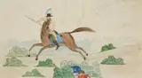 The Hunter's Horse Frightened by the Appearance of an Indian in the Bushes by George Washington Sully, watercolor and pen ad ink on paper, offered Aug 2026