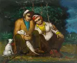 Albert Pels, You, Me and the Dogs, oil on canvas