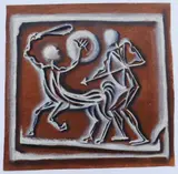Albert Pels, Mythological Scene, oil on canvas (unstretched)