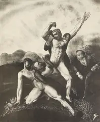 George Bellows, The Battle, lithograph, 1923, estate