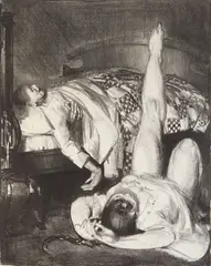 George Bellows, Reducing Small, lithograph, 1921