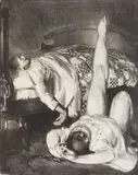 George Bellows, Reducing Small, lithograph, 1921