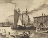 Gordon Grant, Fisherman's Haven, lithograph
