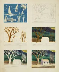 Henry Gasser, Blocking Out Technique, watercolor on illustration board